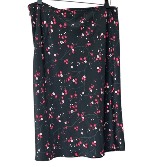 Vintage Express Y2K Floral Midi Skirt Side Zipper Fairy Whimsygoth 9/10 - Picture 4 of 11